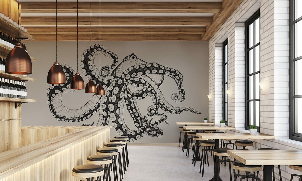Coordonne Octopus X-Ray Behang 9500800