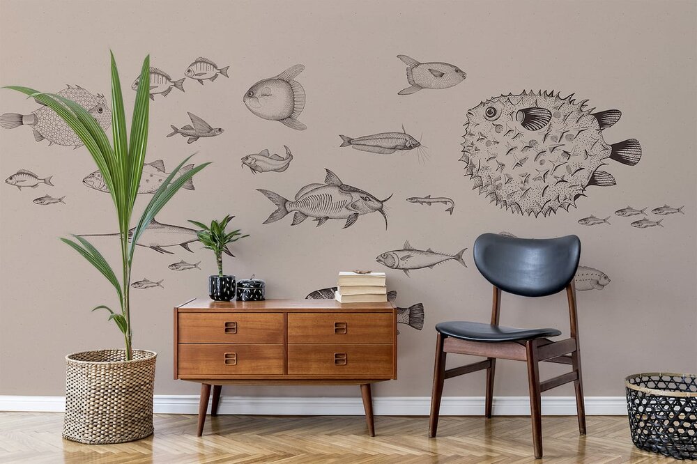 Coordonne Sea Current Behang 9500600