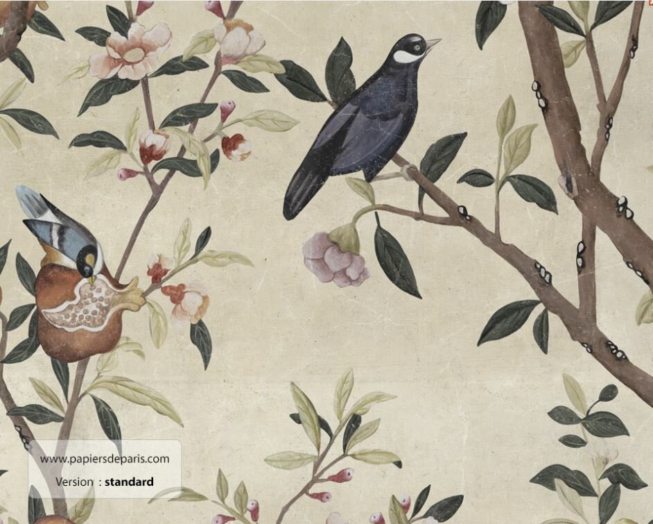 papiers de paris chinoiserie behang sandstone