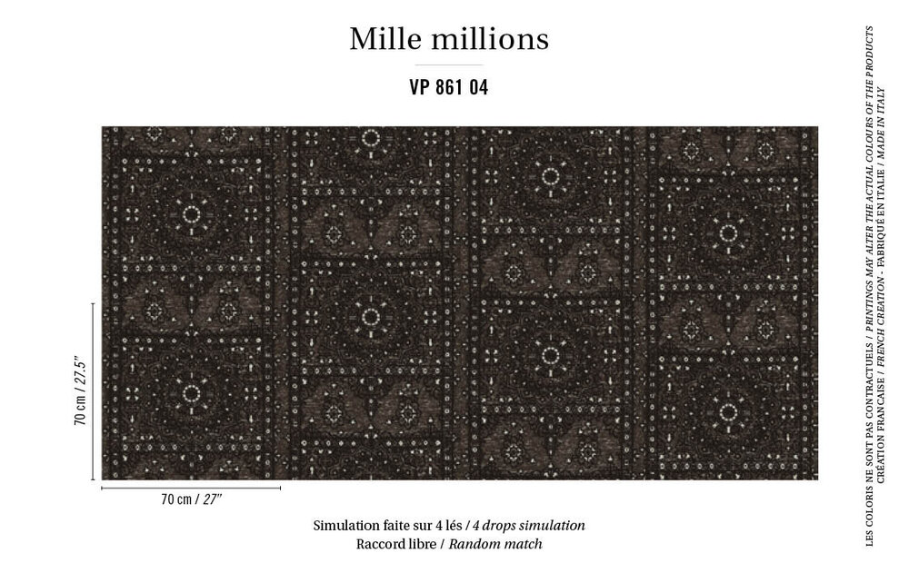 behang elitis koh i noor 861-04 mille millions patroon