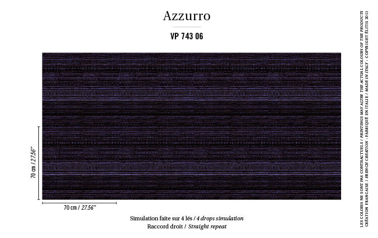 behang elitis ponza VP_743_06 azzurro behangpapier patroon