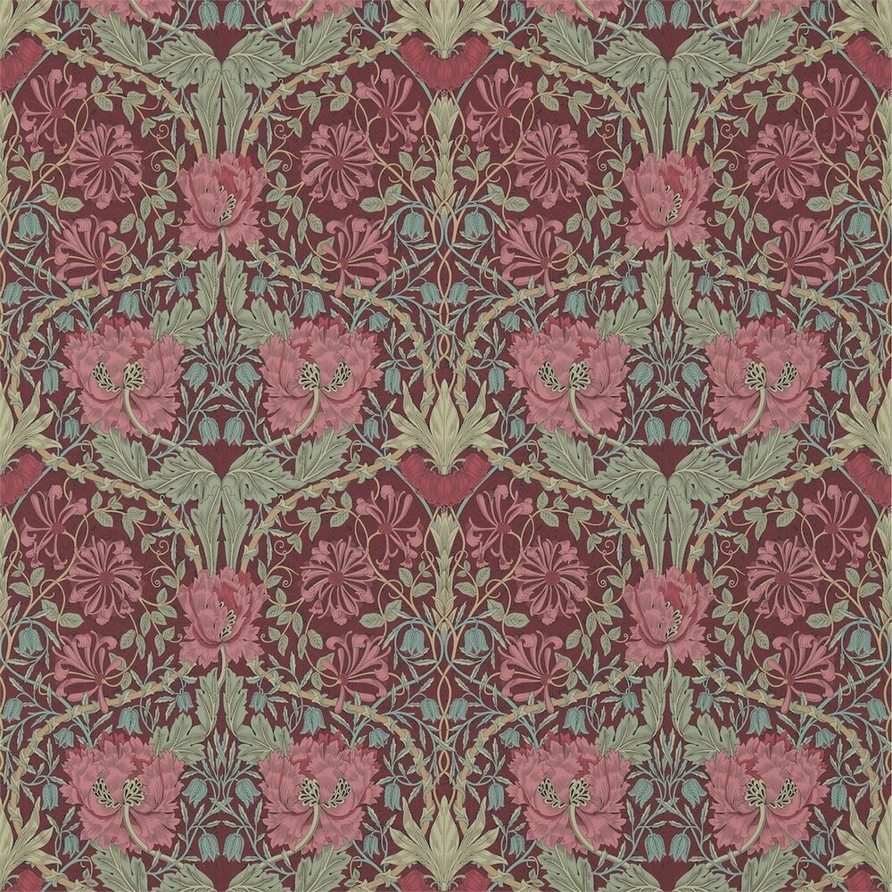 behang william morris &amp; Co. Honeysuckle &amp; Tulip DM3W214703 archive III 3