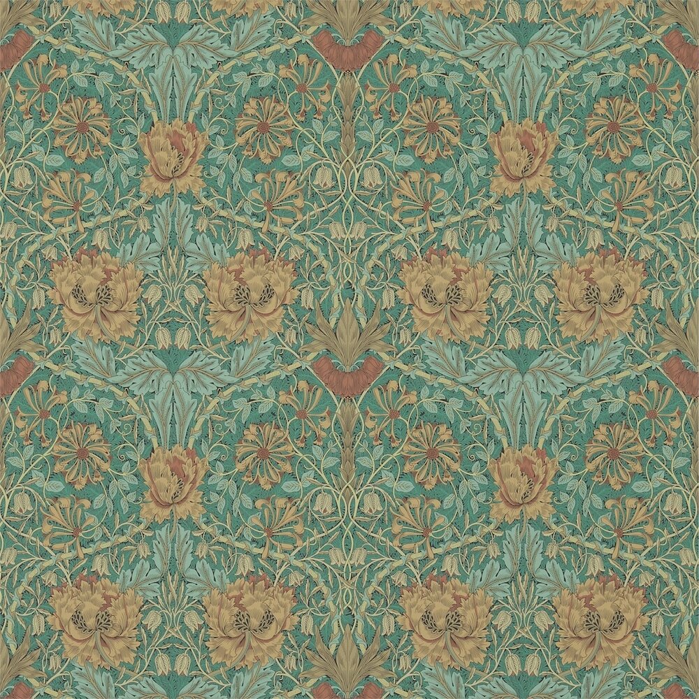 behang william morris &amp; Co. Honeysuckle &amp; Tulip DM3W214704 archive III 3