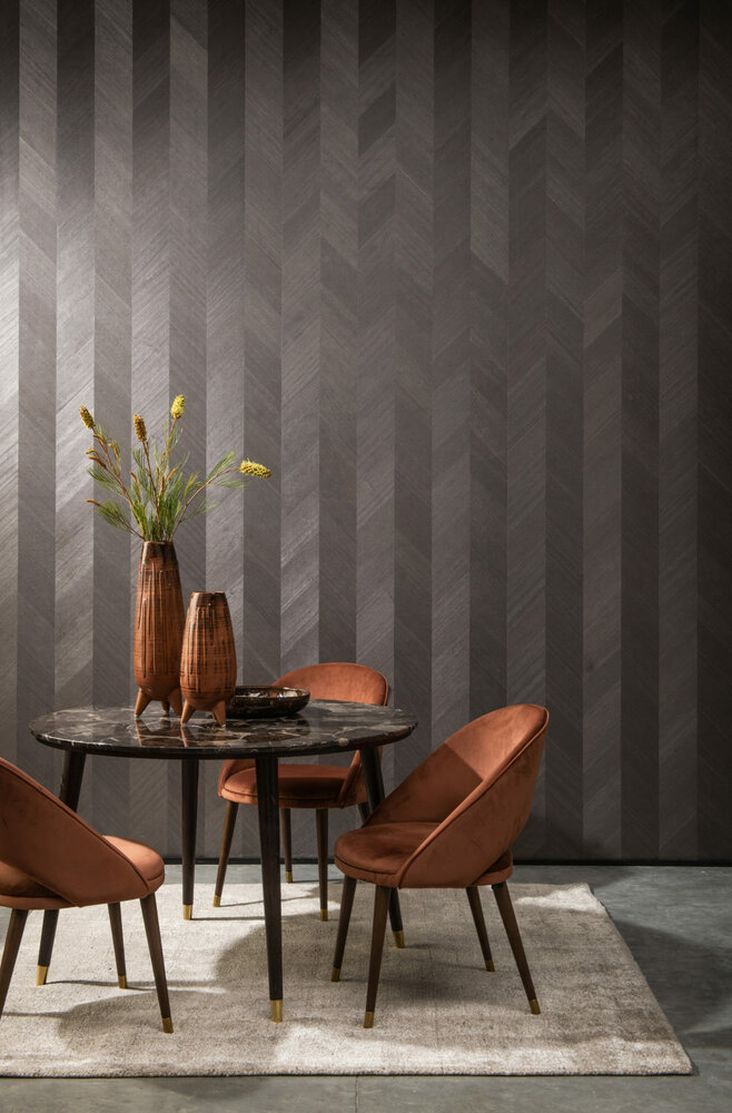 ARTE Chevron Behang Hout SYC3130