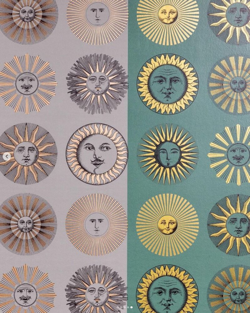 fornasetti Sole e Luna wallcovering cole and son behang