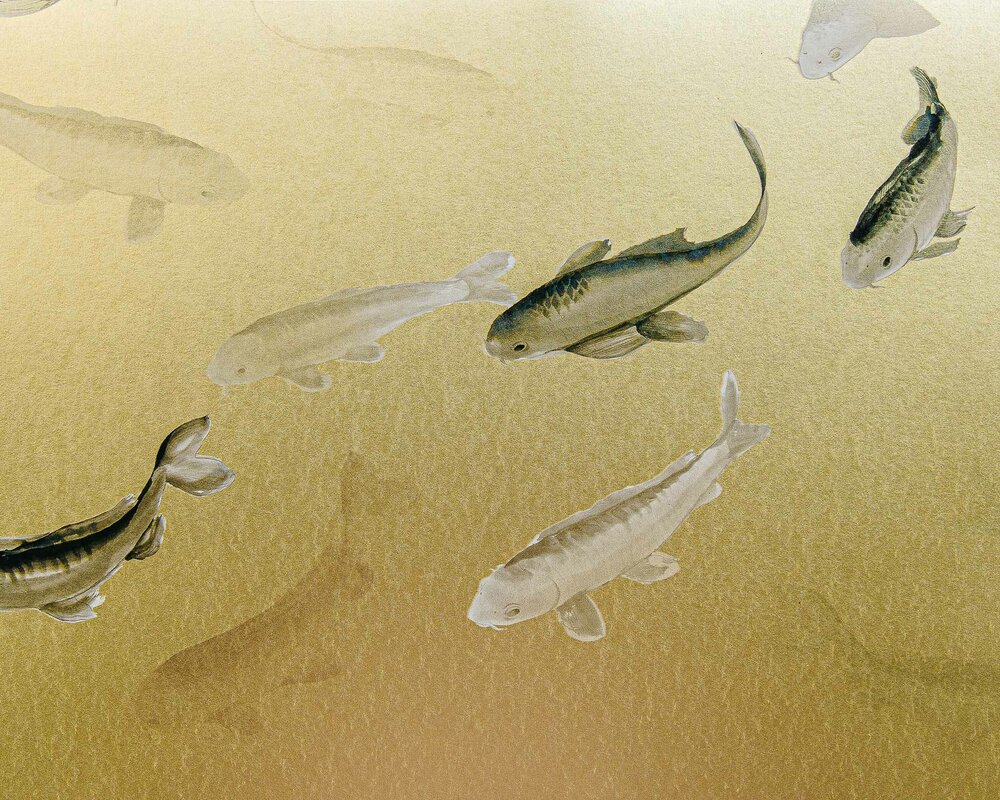 Coordonne Koi Behang - Gold 9600060
