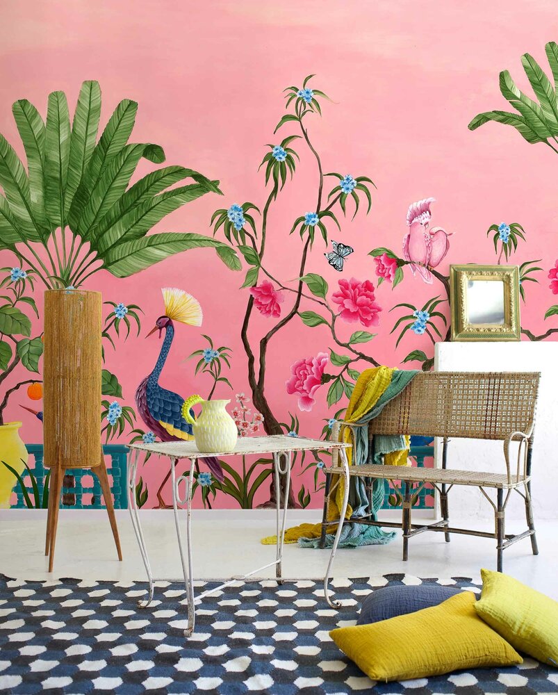 Coordonne Neo Tea Garden Pink behang