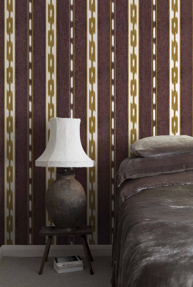 Coordonne Kente WineBehang A00808