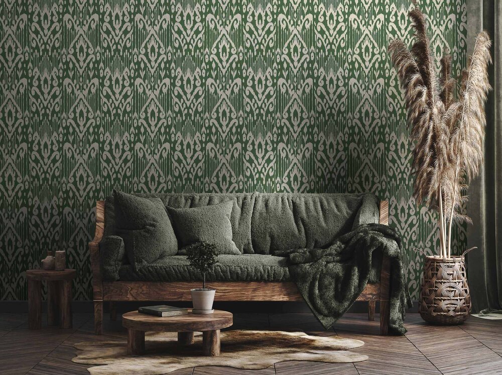 Coordonne Padmasalis Green Behang A00801