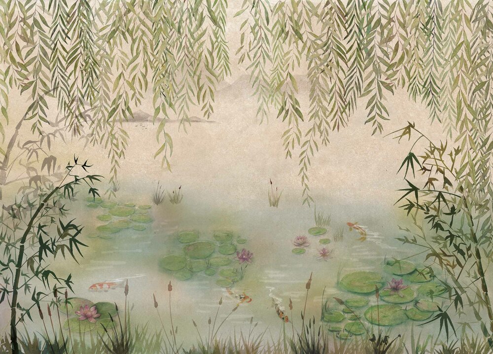 Coordonne Lotus Spring Behang - Linnen A00313L