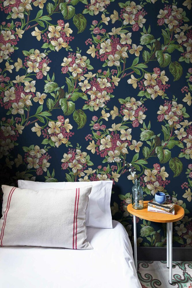 Coordonne Flowery Navy Behang 8800042