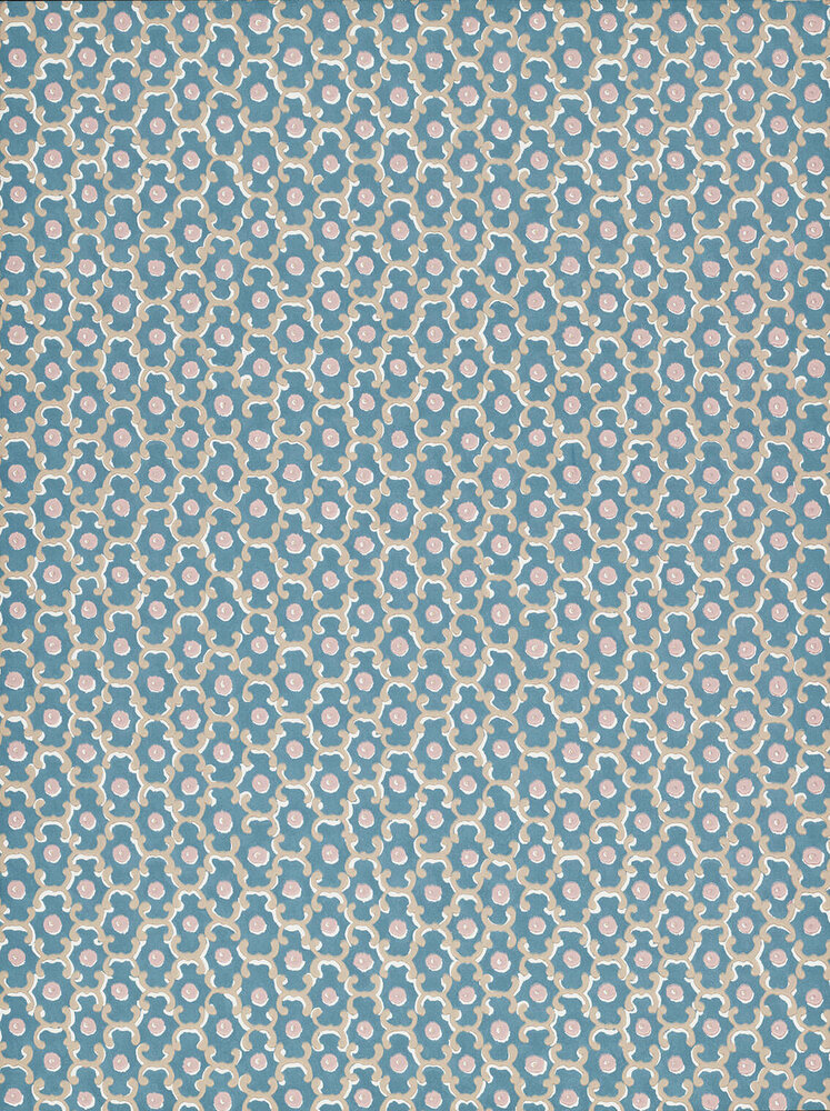 Little Greene Moy Blue Behang