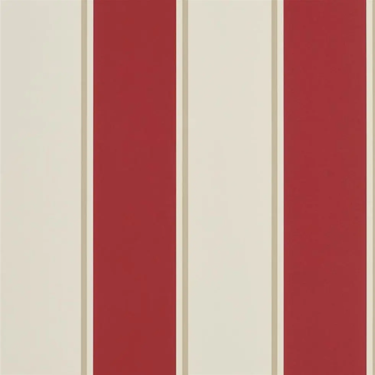 Ralph Lauren Mapleton Stripe Behang - VERMILION PRL703/08