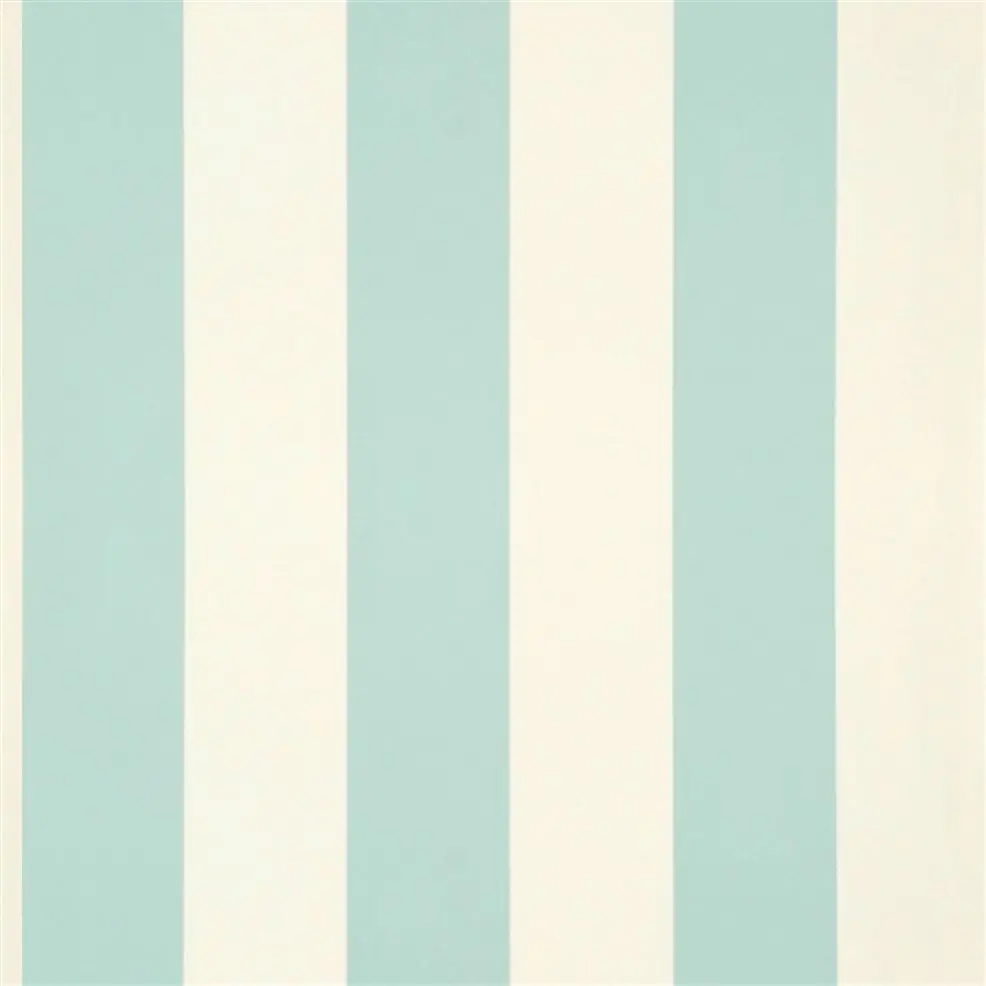 Ralph Lauren Spalding Stripe Behang - Duck Egg Blue PRL026/24