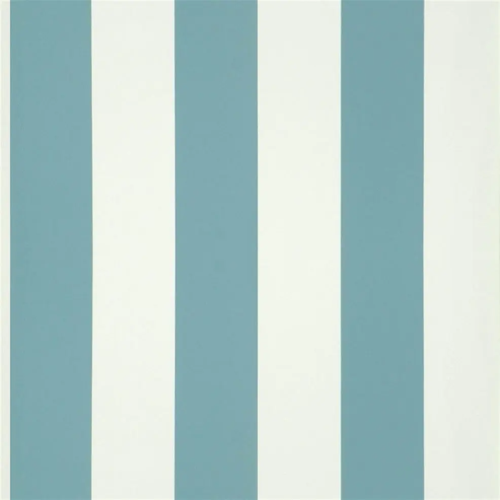 Ralph Lauren Spalding Stripe Behang - Slate Blue PRL026/25
