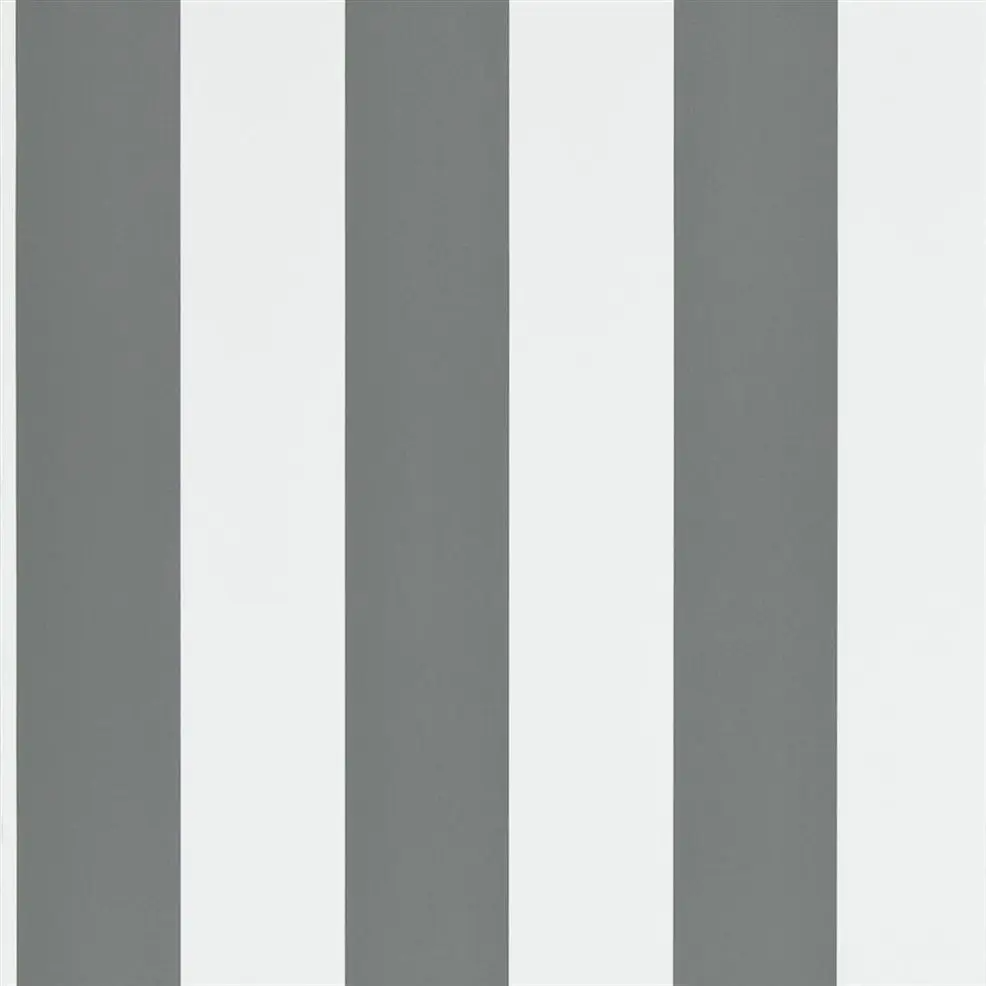 Ralph Lauren Spalding Stripe Behang - Grey White PRL026/12