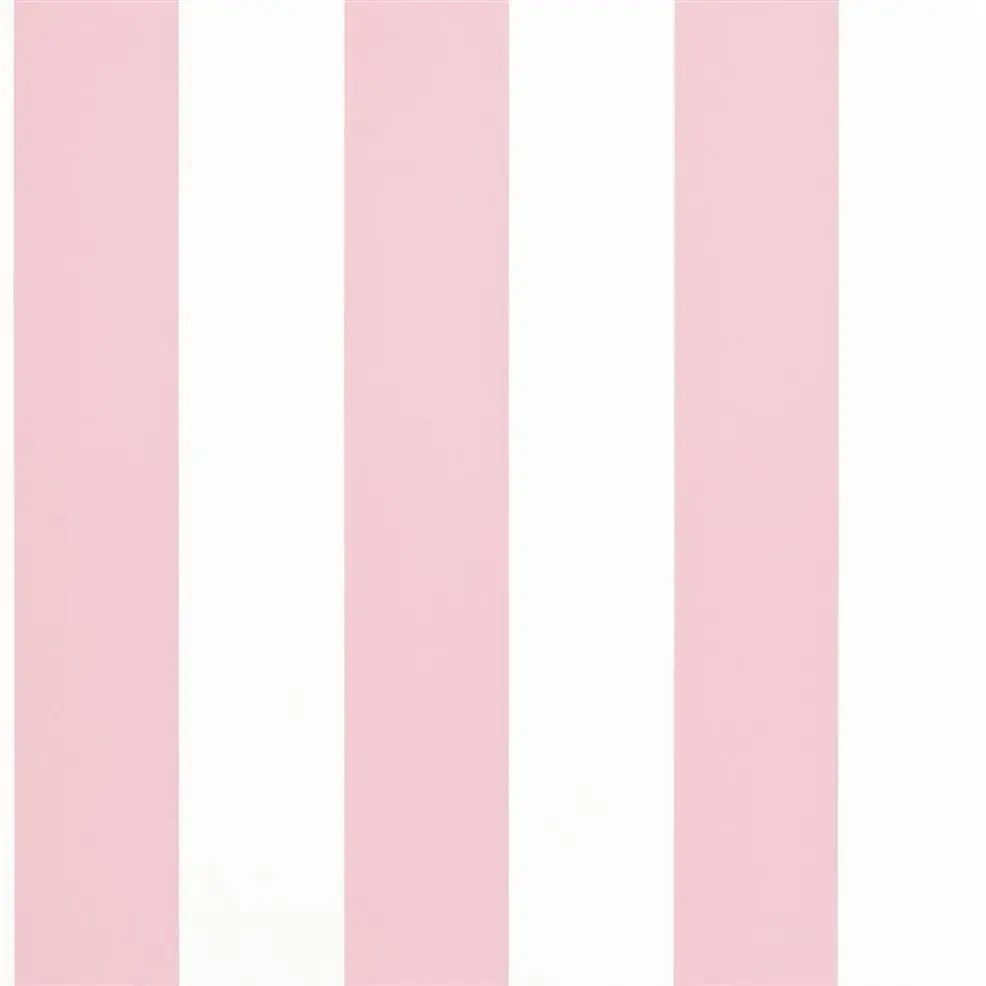 Ralph Lauren Spalding Stripe Behang - Pink / White PRL026/16