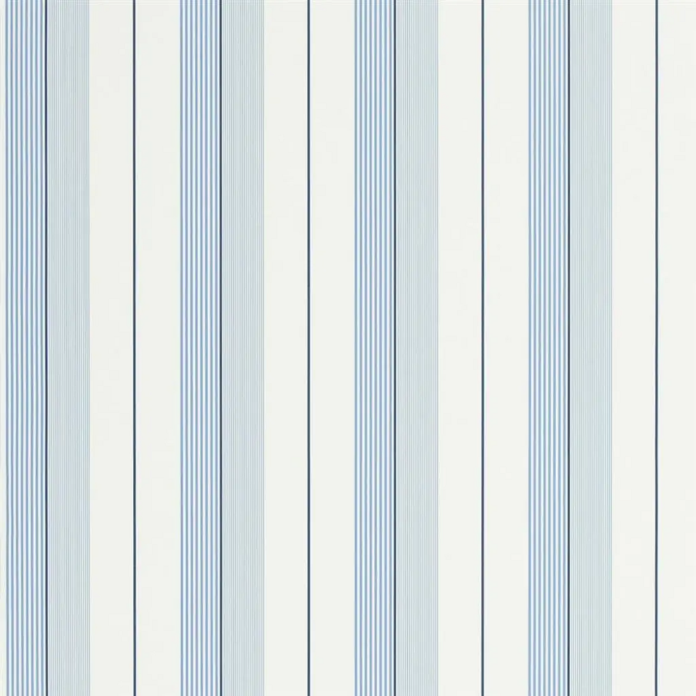 Ralph Lauren Aiden Stripe Behang - Blue / White PRL020/04