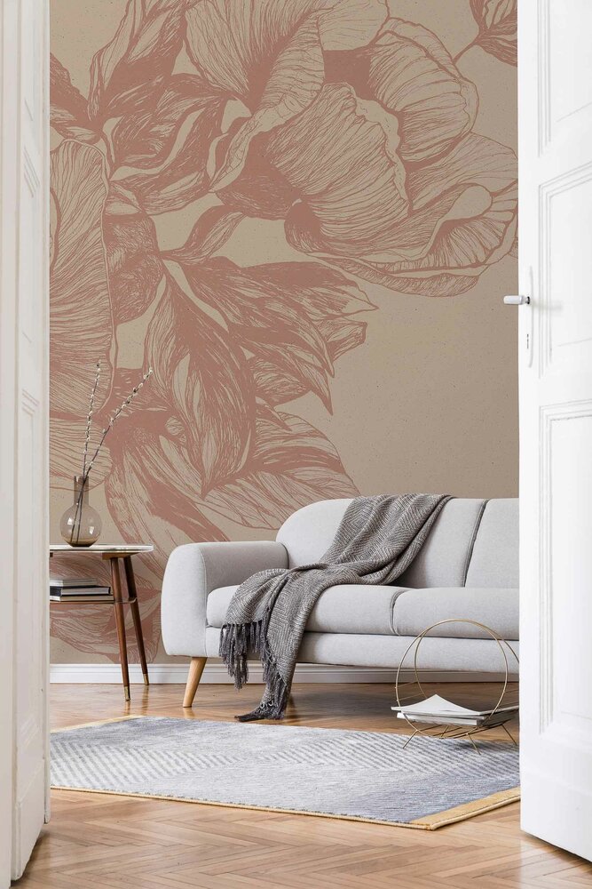Coordonne Giant Peonies Behang 9500702