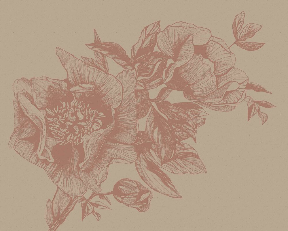 Coordonne Giant Peonies Behang 9500702