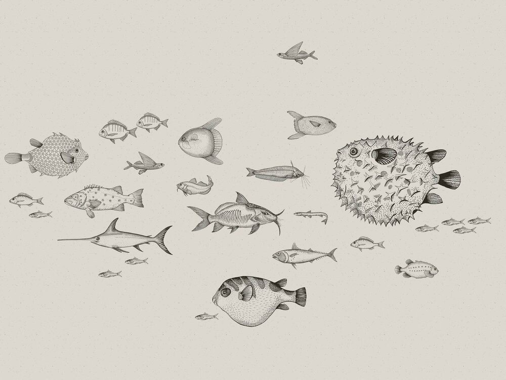Coordonne Sea Current Behang 9500601