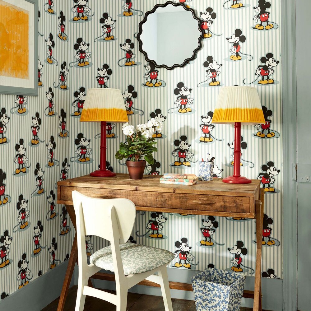 Disney Home Mickey Stripe Behang 217271