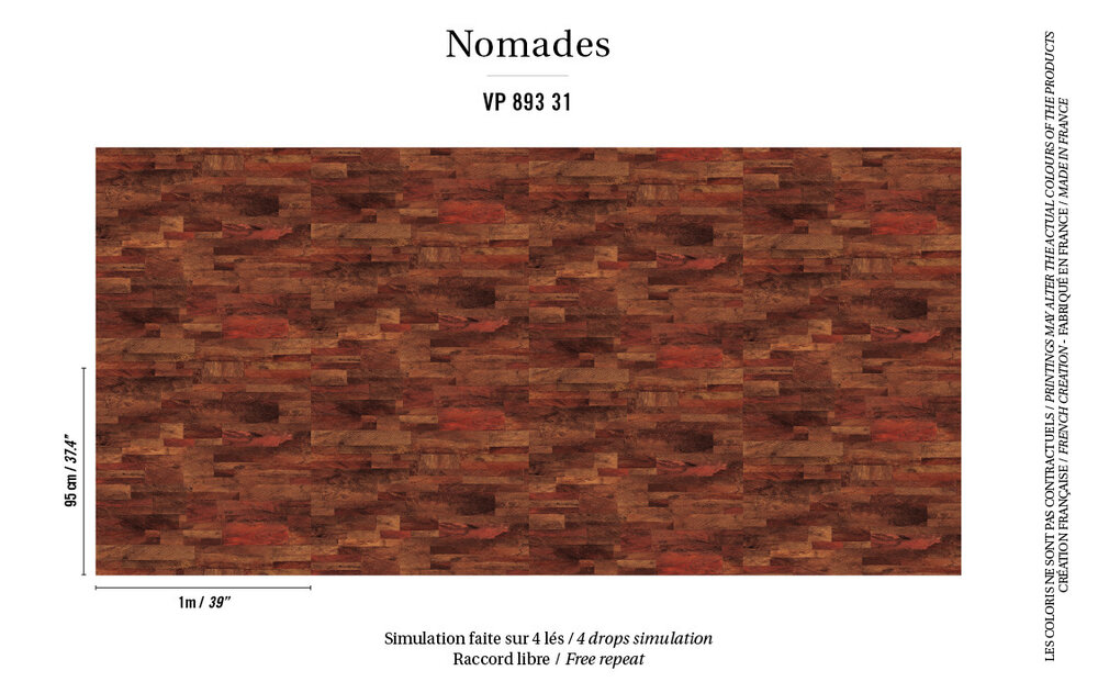 Behang Nomades P&acirc;na VP 89331 Eletis Luxury By Nature Patroon