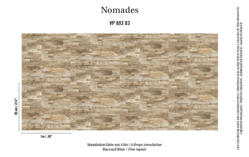 Behang Nomades P&acirc;na VP 89303 Eletis Luxury By Nature Patroon
