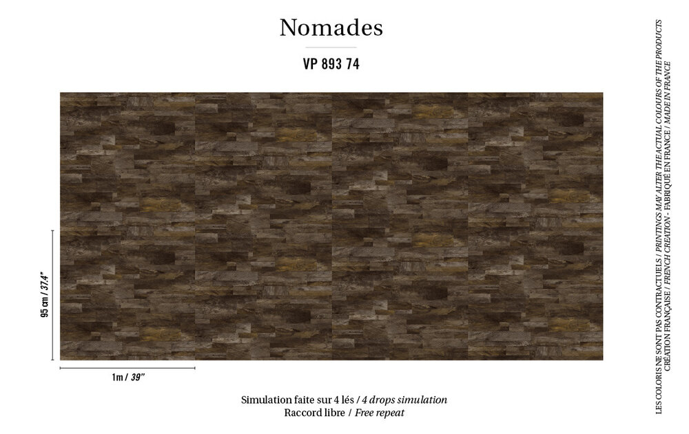 Behang Nomades P&acirc;na VP 89374 Eletis Luxury By Nature Patroon