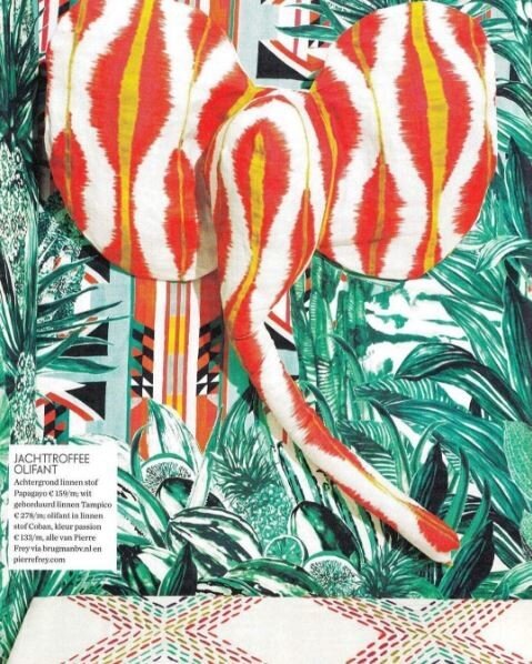 Behang Pierre Frey Papagayo in Elle Decoration  Luxury By Nature