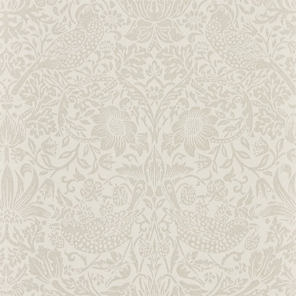 Behang Morris &amp; Co. Pure Strawberry Thief DMPU216020 - Pure Morris Collectie Luxury By Nature