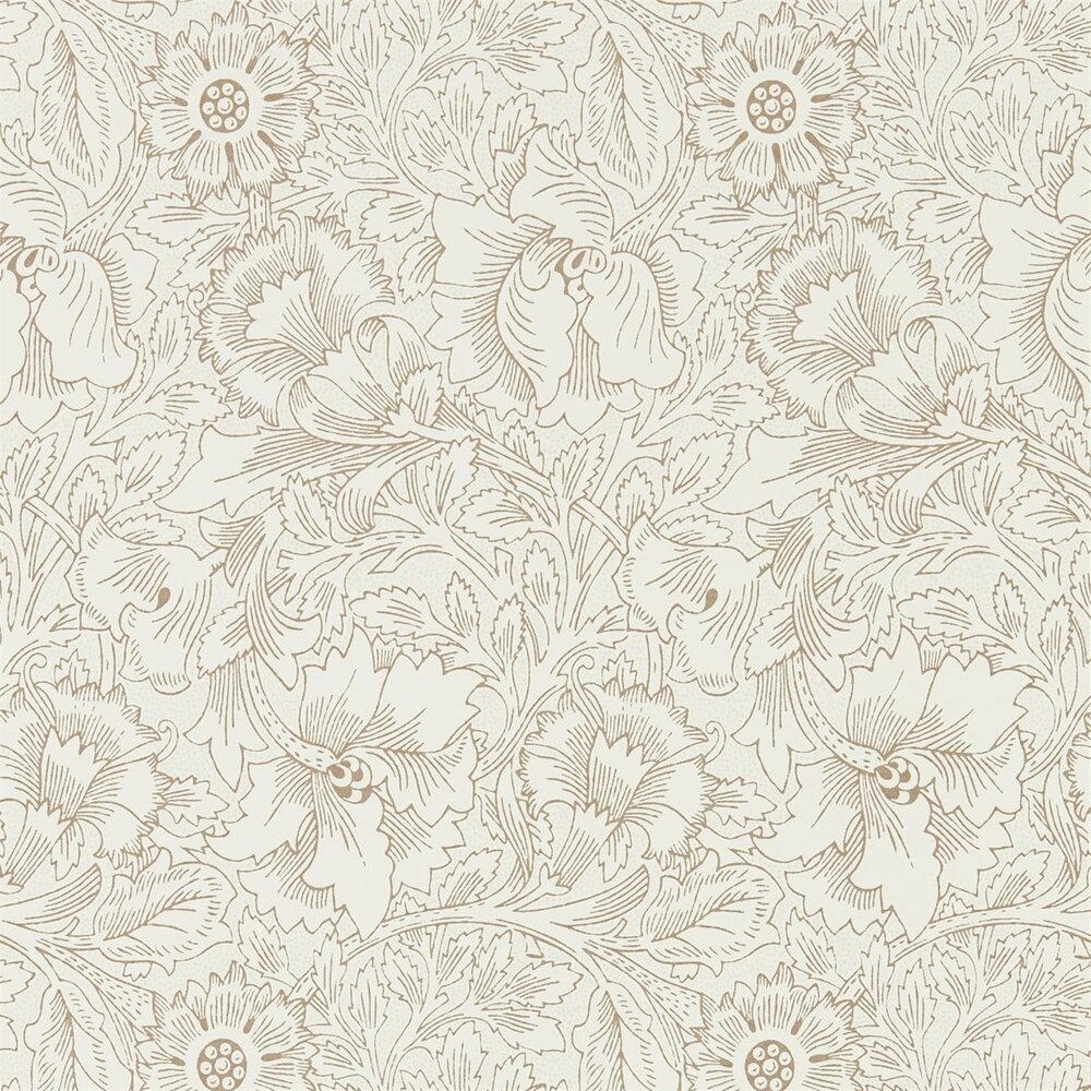 Behang Morris &amp; Co. Pure Poppy 216035 - Pure Morris collectie Luxury By Nature