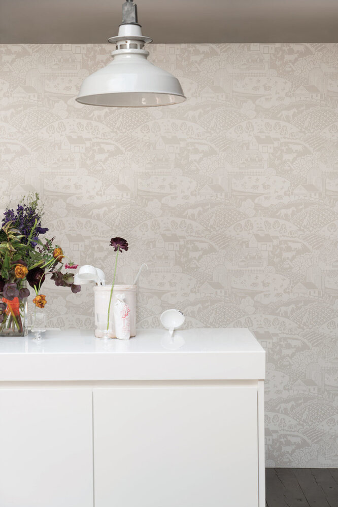 Behang Farrow &amp; Ball Gable BP5401 sfeer - Latest Greatest Luxury By Nature