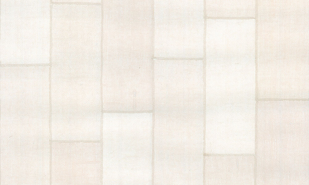 Align revera 47500 jute patchwork gebroken wit gestikt Luxury by Nature