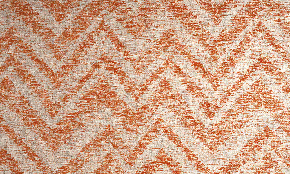 Cadance 47551 oranje wit bruin zig-zag Luxury by Nature