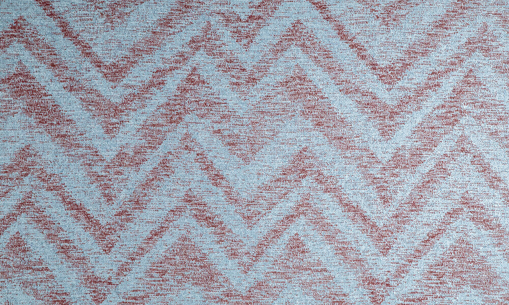 Cadance 47554 blauw bruin zig-zag Luxury by Nature