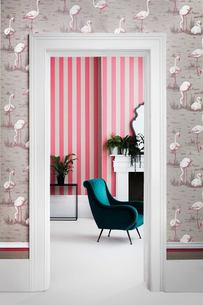 Cole and Son Glastonbury Stripe 110-6031 streepbehang Marquee Stripes behangpapier