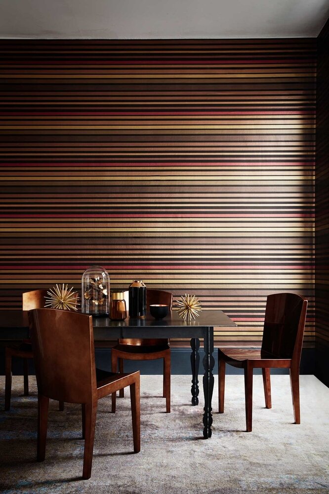 Cole and Son Carousel Stripe 110-9044 streepbehang Marquee Stripes sfeer