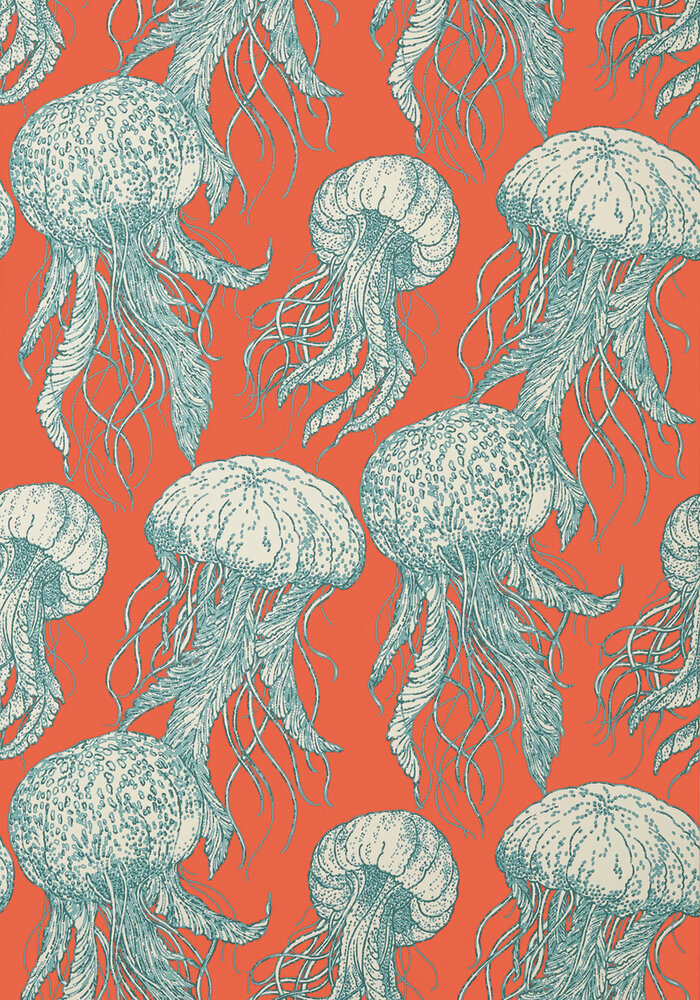 Kwallen Behang Jelly Fish Bloom