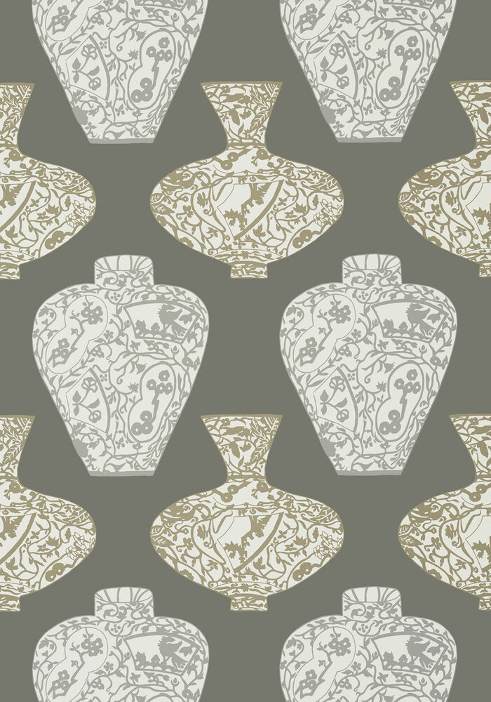 Imari Vase Behang Thibaut T13127