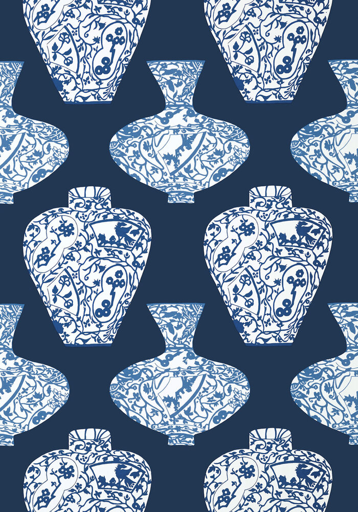 Imari Vase Behang Thibaut T13124