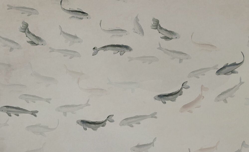 Koi Light Coordonne 6600081 behang Core luxury by nature detail