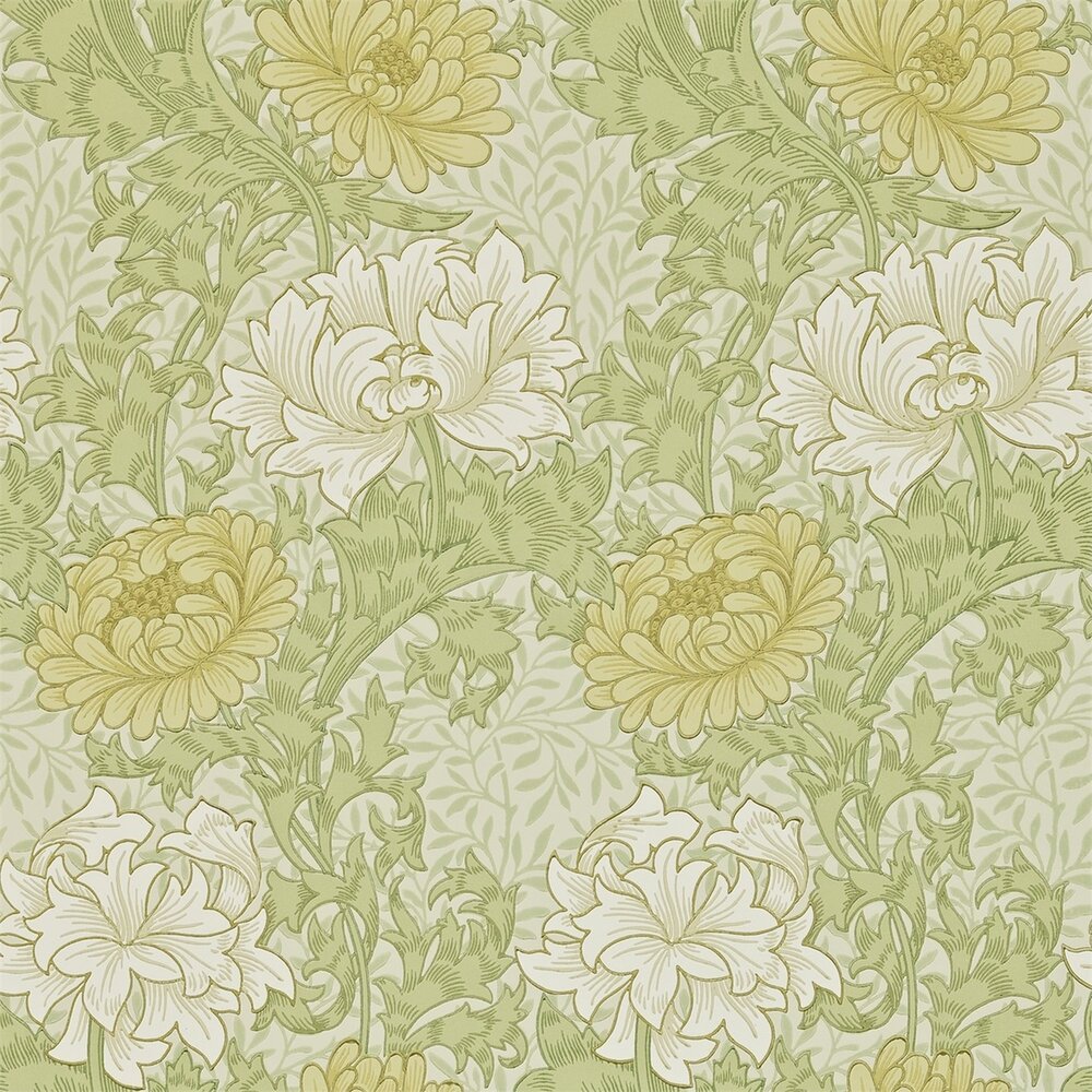 Behang William Morris Chrysanthemum Morris &amp; Co 212545