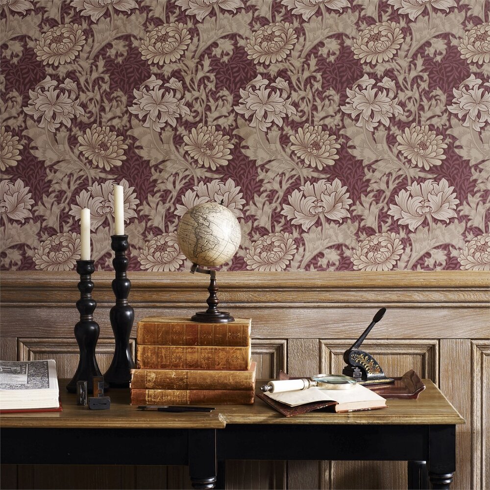 Behang William Morris Chrysanthemum Morris &amp; Co