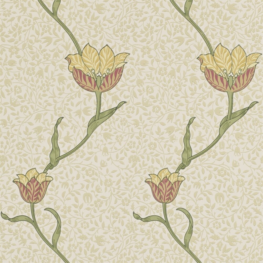 William Morris Garden Tulip behang Morris &amp; Co Archive 210392