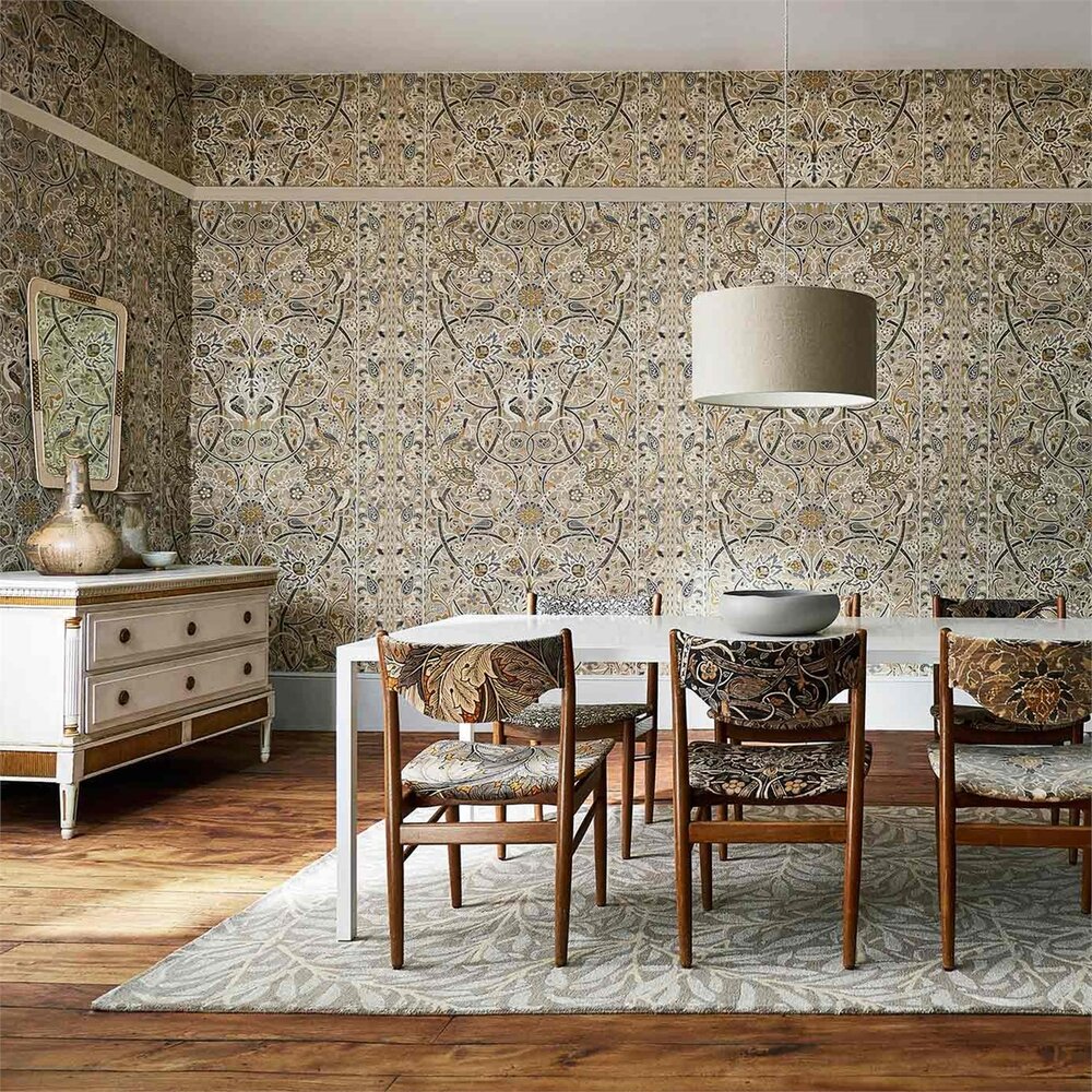 Morris &amp; Co Bullerswood behang William Morris Archive IV 4 The Collector sfeer