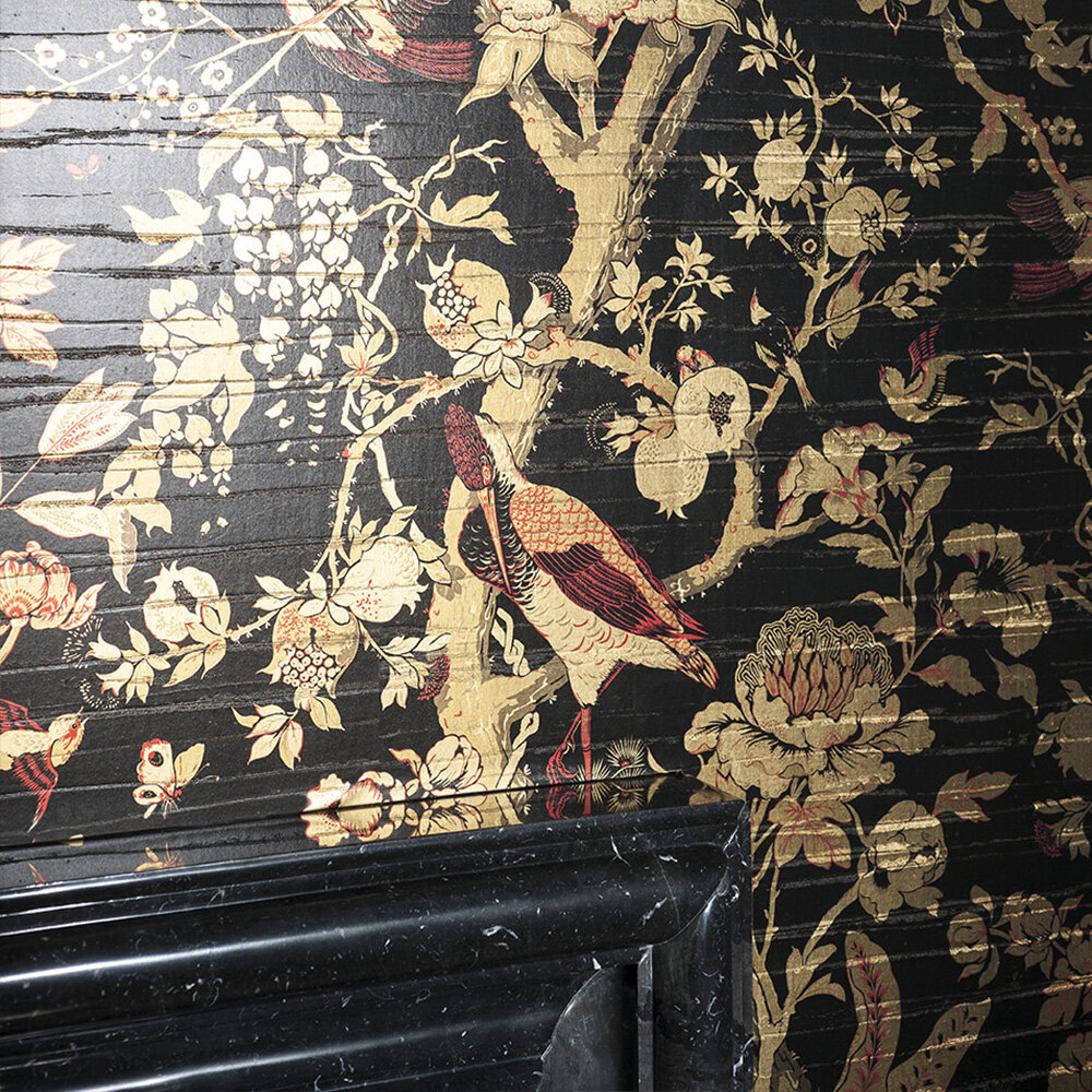 Silkbird Gold Behang Lacca behangcollectie