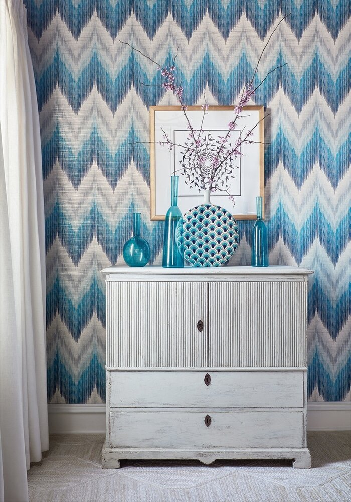 piedmont behang thibaut blue grasscloth-resource-4-thibaut T72812