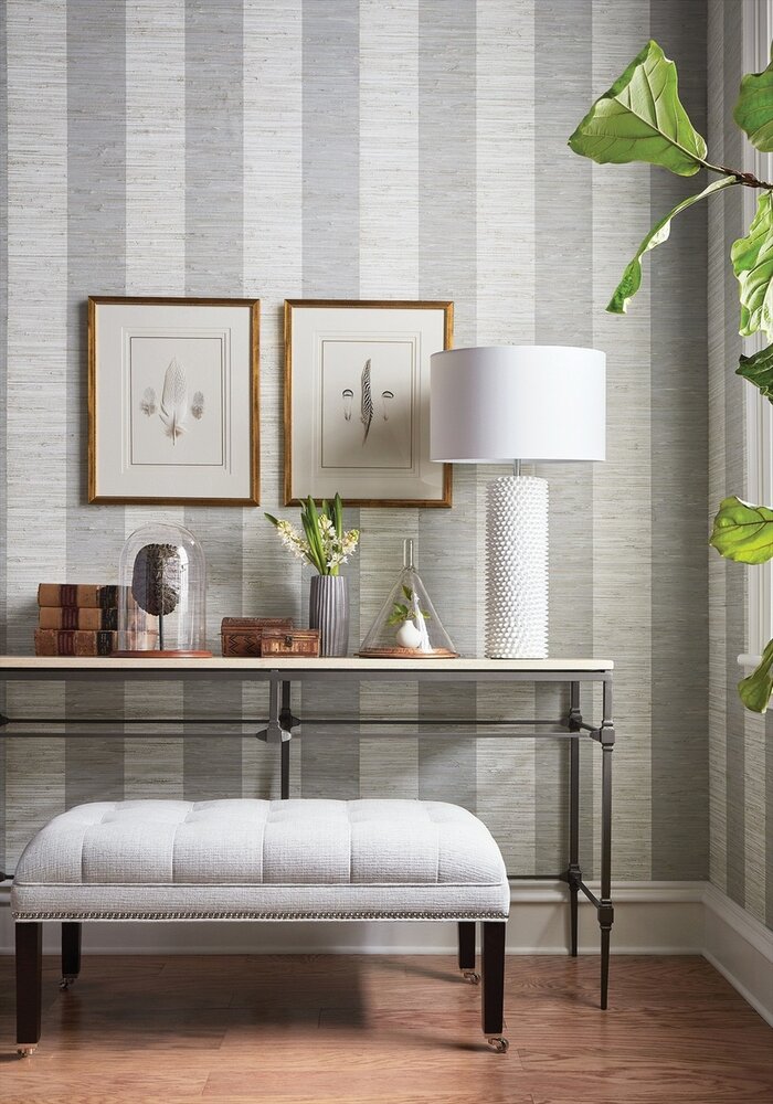 Crossroad Stripe Thibaut silver grasscloth-resource-4-thibaut T72806