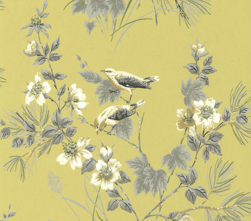 1838 Wallcoverings Rosemore Behang 1601-100-01 Yellow